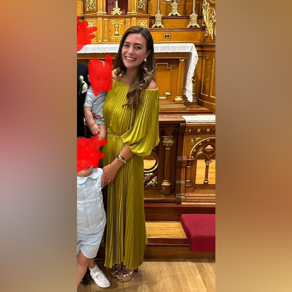 A.L.C. Sienna off the shoulder pleated dress - Picture 2 of 4